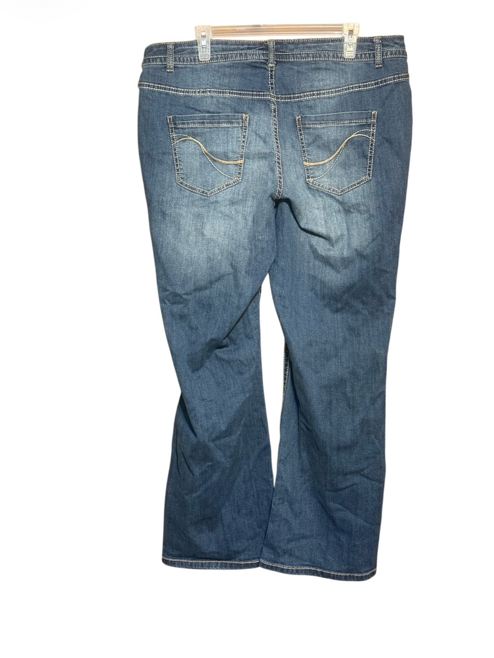 Lane Bryant Genius Fit Bootcut Distressed Jeans Women’s Size 18 Regular Stretch - Picture 3 of 3